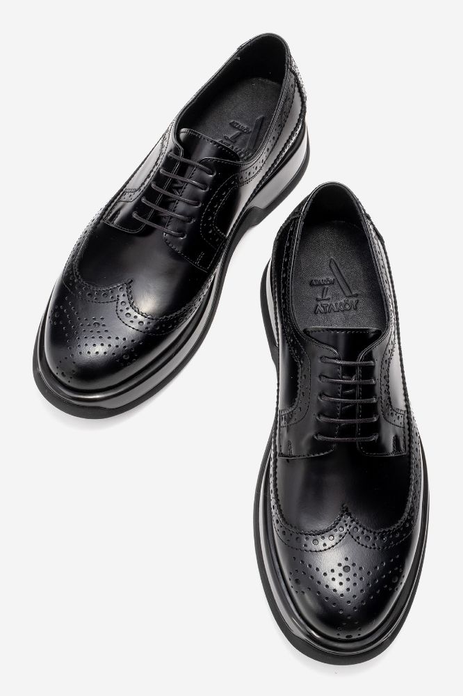 Erkek Deri Ayakkabı SIYAH ACMA GLR9702 resmi