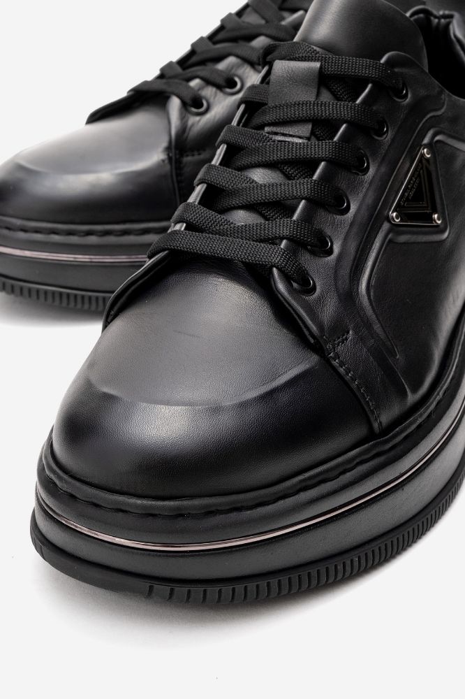 Erkek Deri Casual Ayakkabı SIYAH VLK2183 resmi