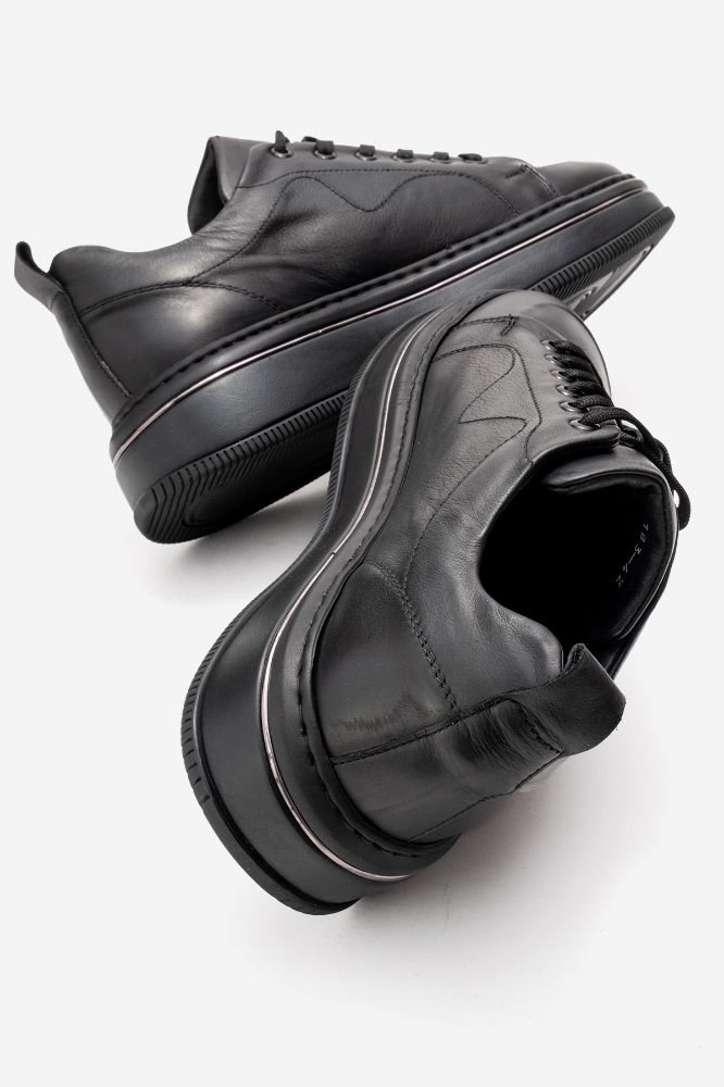 Erkek Deri Casual Ayakkabı SIYAH VLK2183 resmi