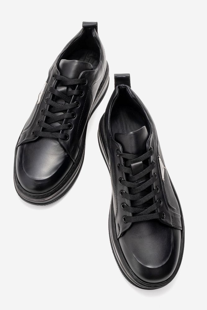 Erkek Deri Casual Ayakkabı SIYAH VLK2183 resmi