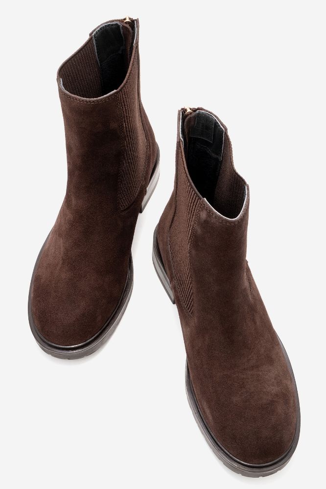 Kadın Deri Bot KAHVE SUET OK2564 resmi