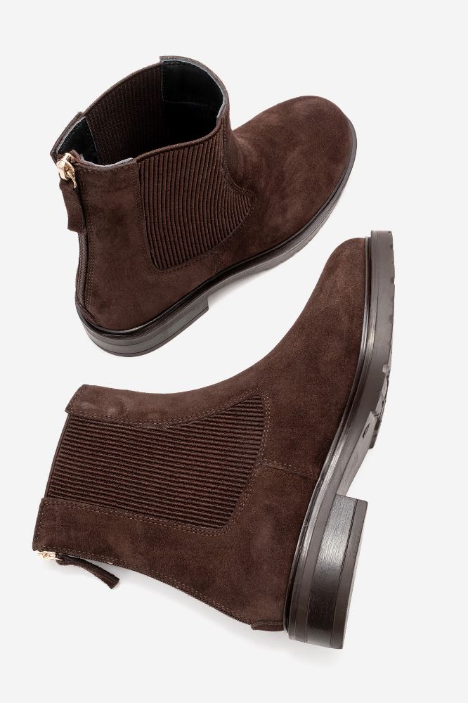 Kadın Deri Bot KAHVE SUET OK2564 resmi