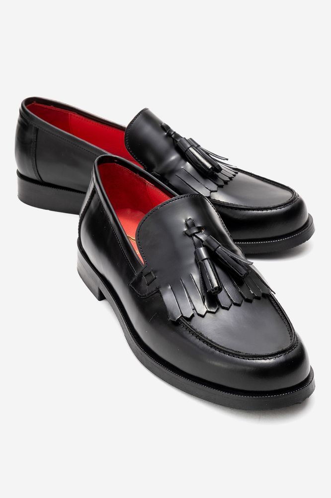 Kadın Deri Loafer Ayakkabı SIYAH ACMA PNC1423 resmi