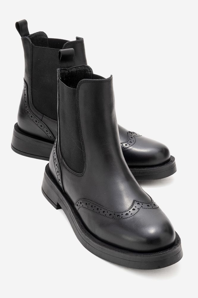 Kadın Deri Bot SIYAH PNC1469 resmi