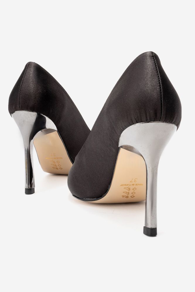 kadin-stiletto-ayakkabi-SIYAH SATEN-ERC560-0102723_0