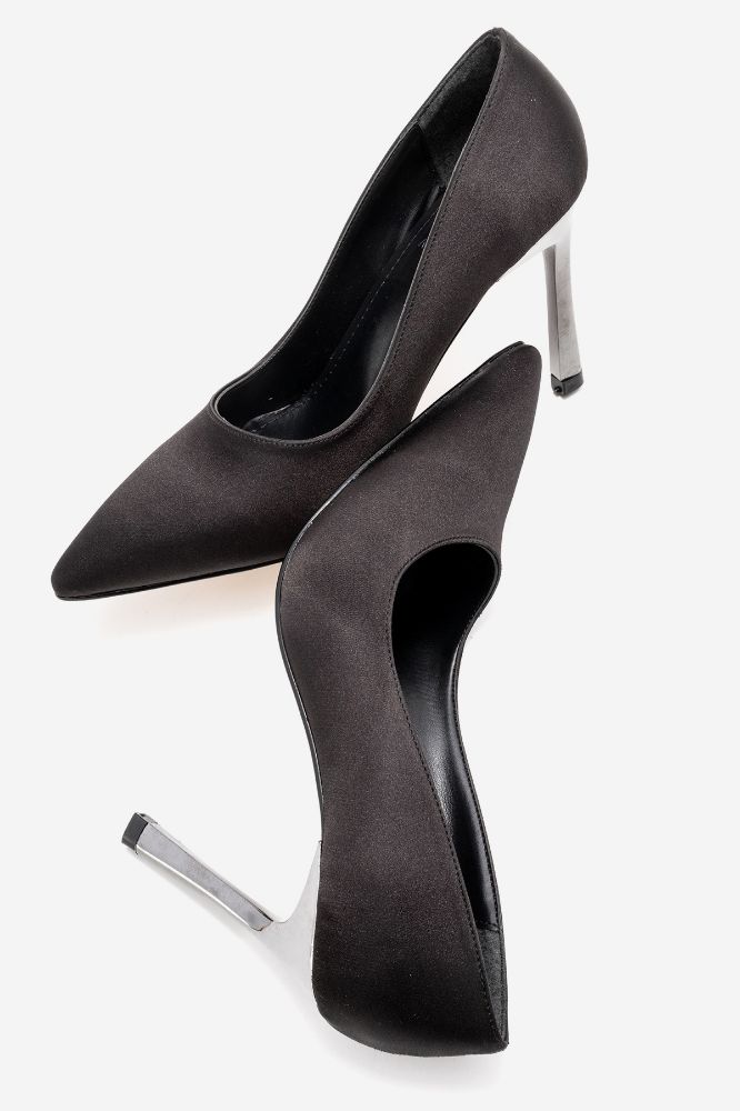 kadin-stiletto-ayakkabi-SIYAH SATEN-ERC560-0102725_0