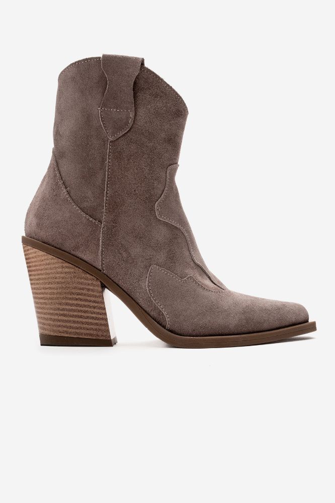 Kadın Deri Western Bot VIZON SUET HKN1611 resmi