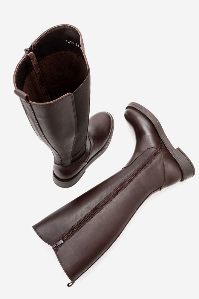 kadin-deri-lastikli-cizme-KAHVE-PNC1471-0102830_0