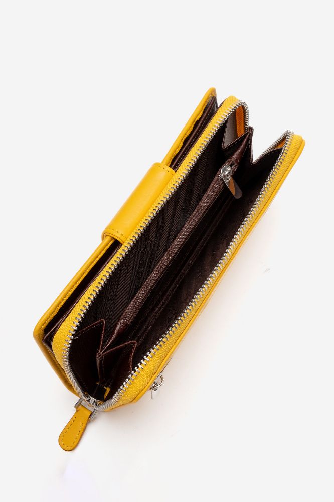 Kadın Deri Cüzdan SARI ENS9702 resmi