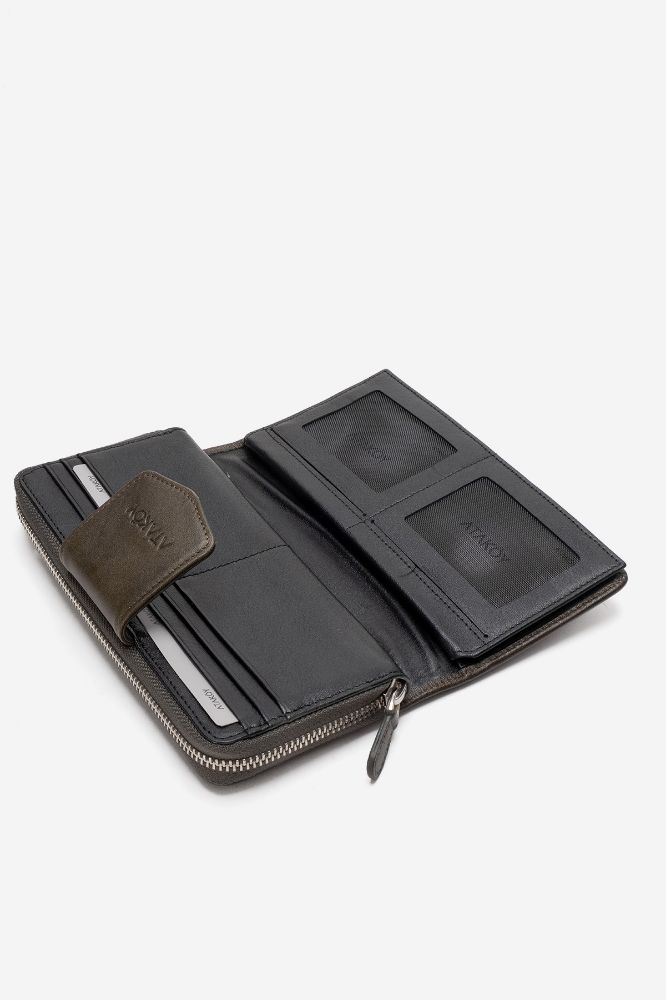 Kadın Deri Cüzdan YESIL ENS9702 resmi