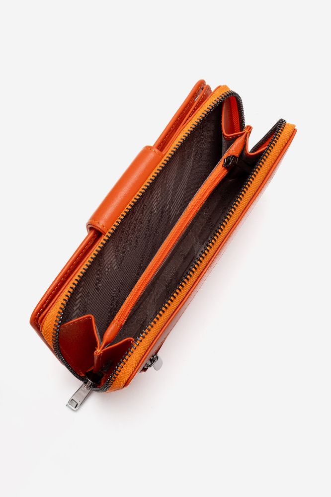 Kadın Deri Cüzdan TURUNCU ENS9702 resmi