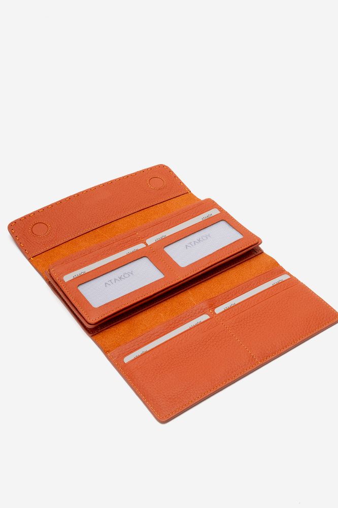 Kadın Deri Cüzdan TURUNCU ENS9706 resmi