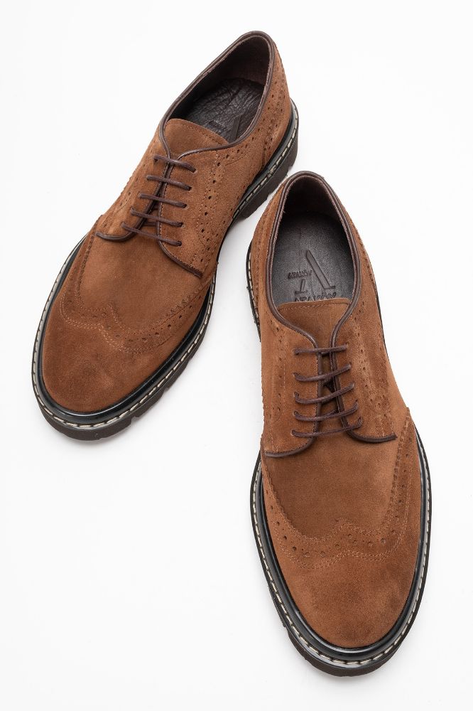 Erkek Deri Ayakkabı TABA SUET GLR8787 resmi