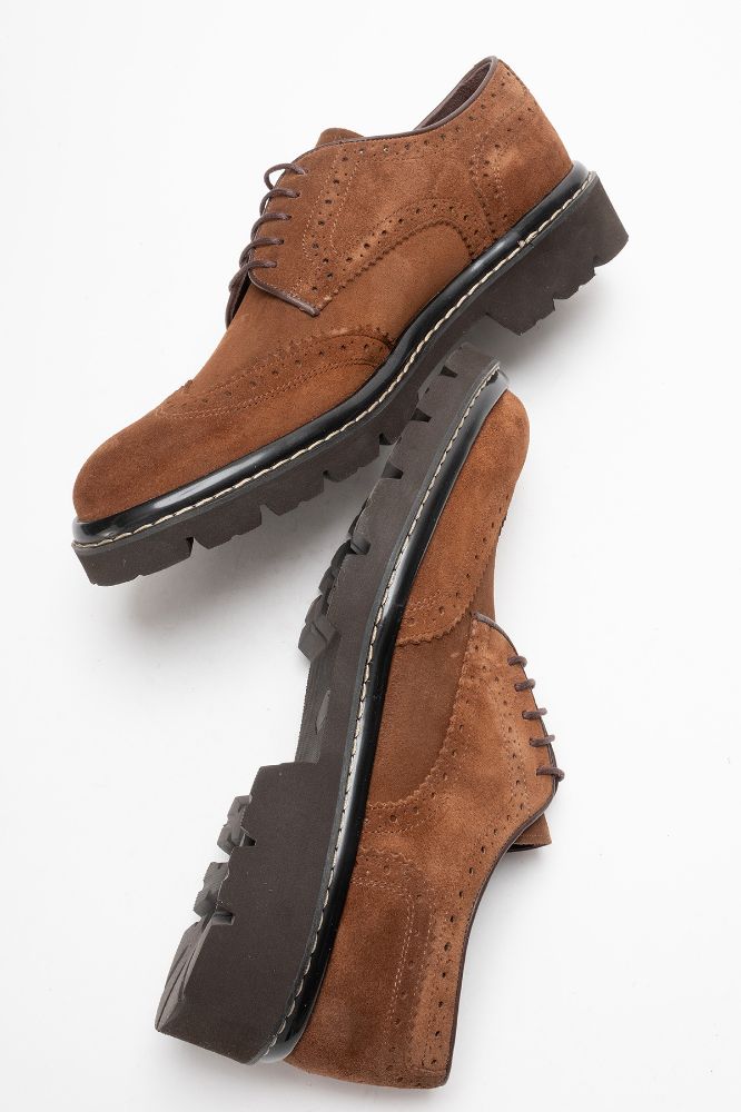 Erkek Deri Ayakkabı TABA SUET GLR8787 resmi