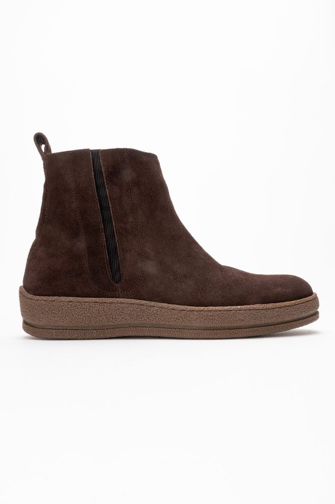 erkek-deri-bilekte-lastikli-bot-KAHVE SUET-GLR9028-0102942_0