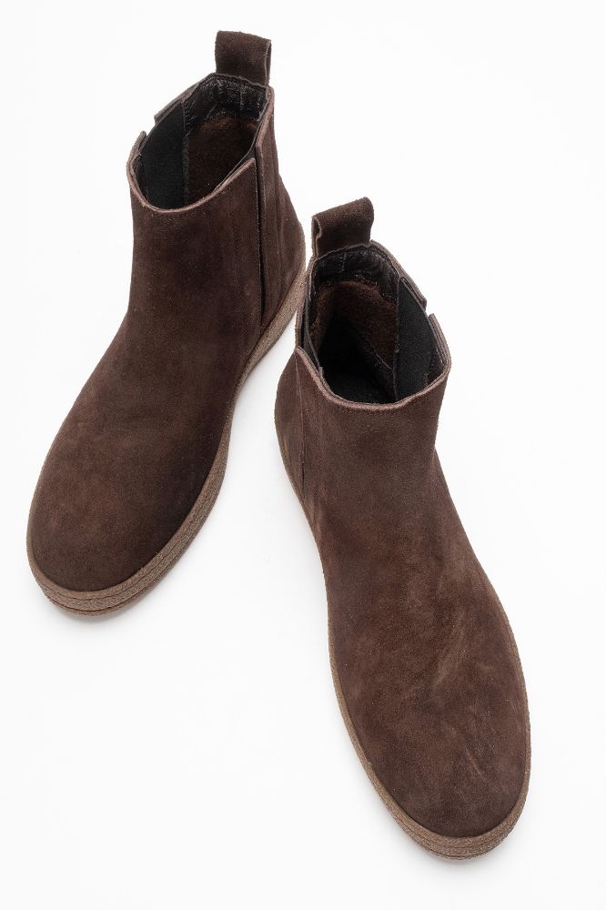 erkek-deri-bilekte-lastikli-bot-KAHVE SUET-GLR9028-0102946_0