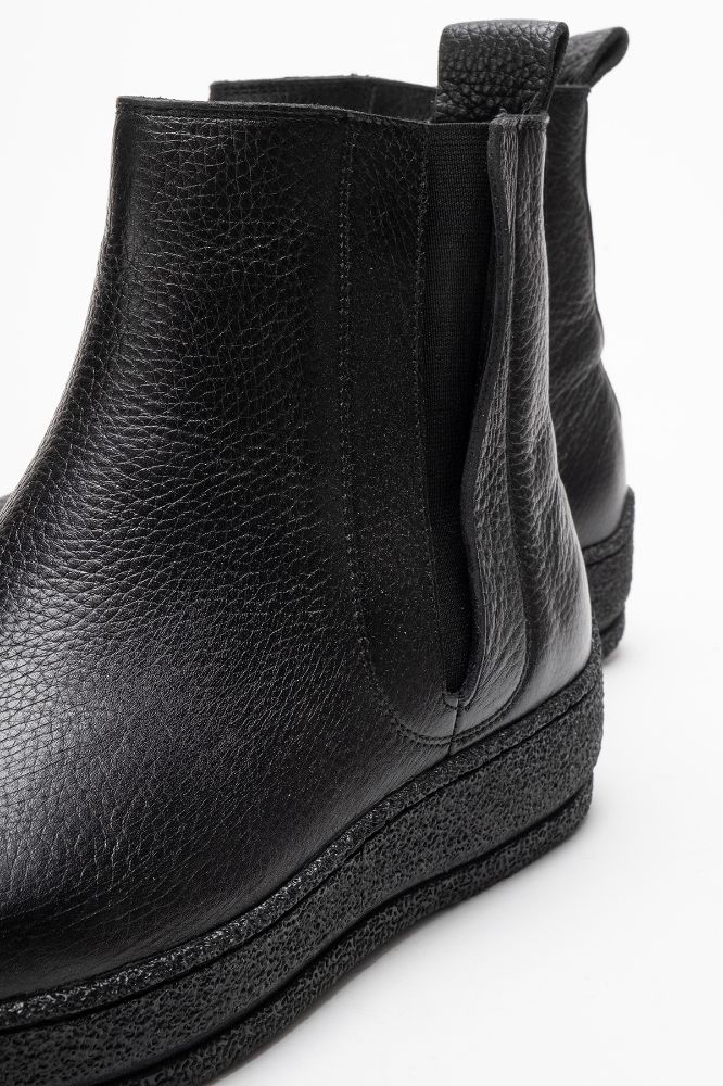 erkek-deri-bilekte-lastikli-bot-SIYAH FLOTER-GLR9028-0102956_0