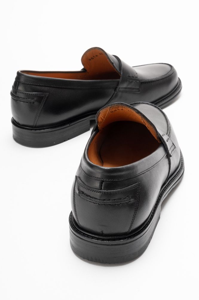 Erkek Deri Loafer Ayakkabı SIYAH GLR9514 resmi