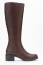 Kadın Deri Topuklu Çizme KAHVE PNC517