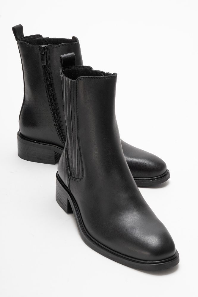 Kadın Deri Bot SIYAH PNC1522 resmi