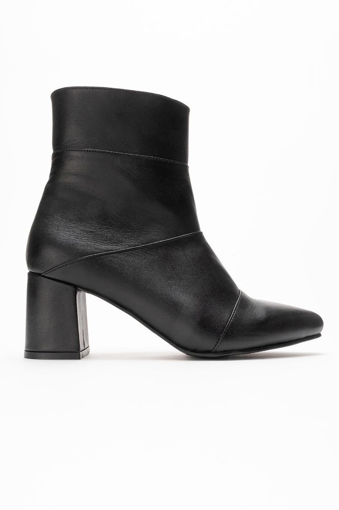 Kadın Deri Kalın Topuklu Bot SIYAH PYZ1206 resmi
