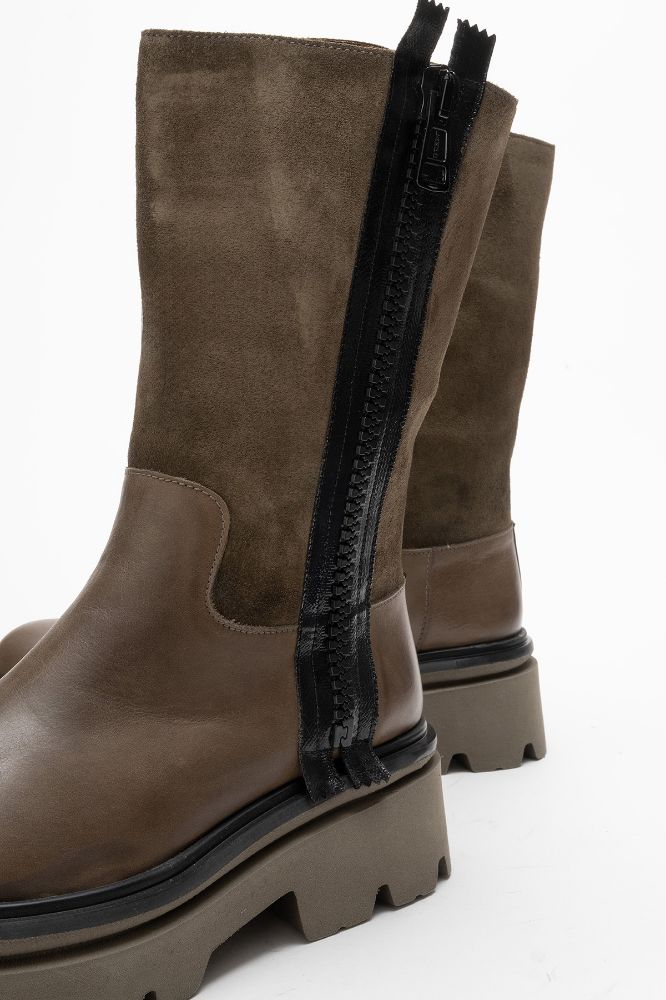 kadin-deri-bot-HAKI HAKI SUET-PAS8094-0103121_0