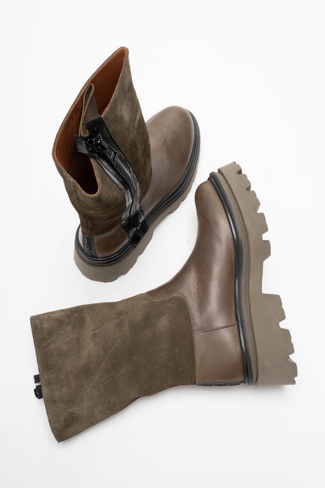 kadin-deri-bot-HAKI HAKI SUET-PAS8094-0103124_0