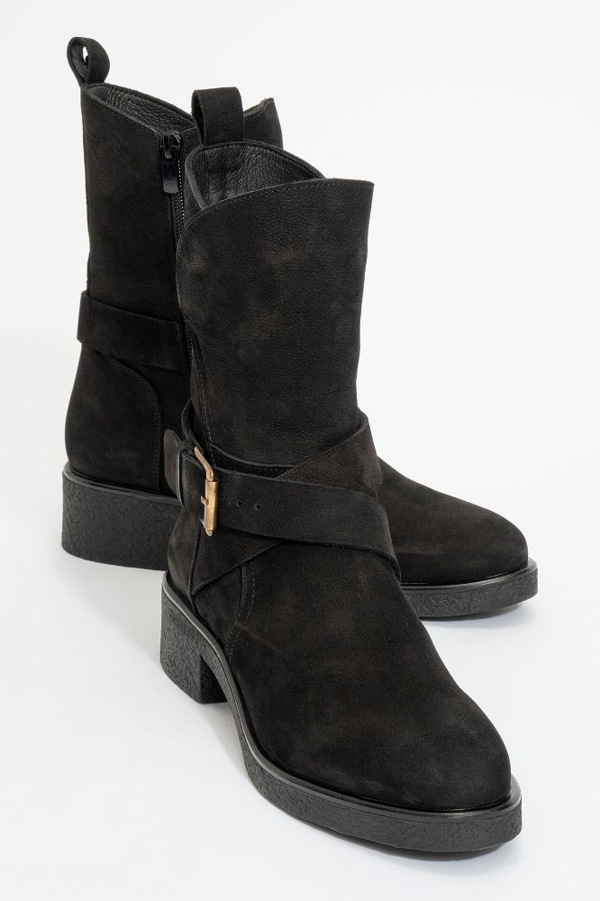 kadin-deri-kemer-tokali-bot-SIYAH NUBUK-PNC1199-0103168_0