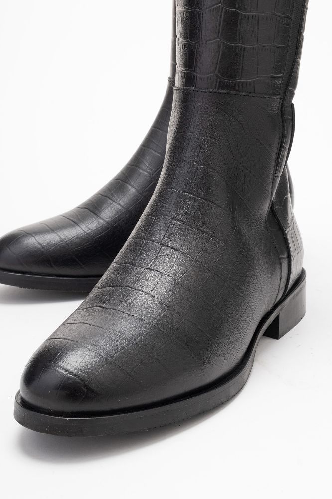 kadin-deri-cizme-SIYAH KROKO-PNC631-0103229_0