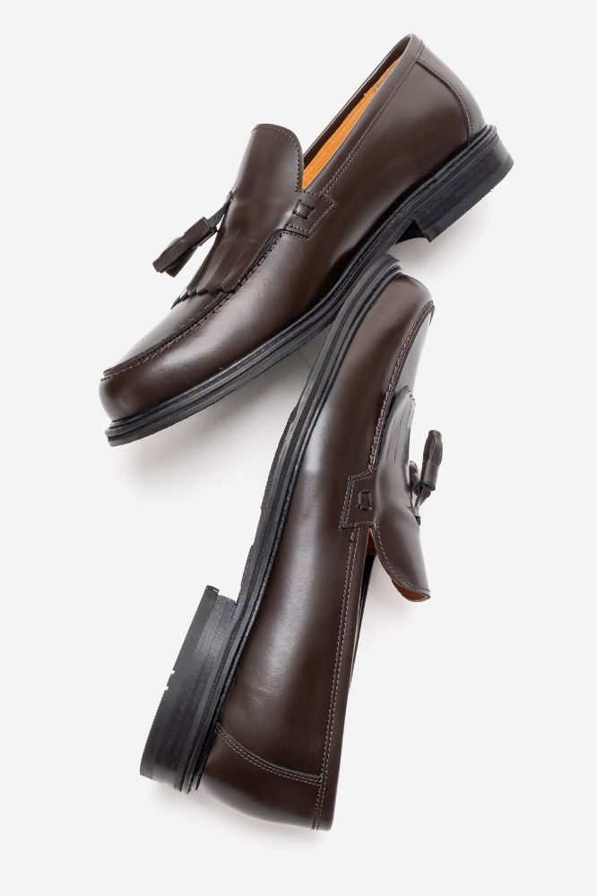 Erkek Deri Püsküllü Ayakkabı KAHVE ACMA GLR9580 resmi