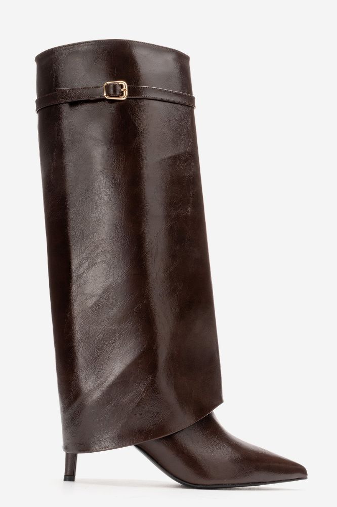 kadin-ince-topuklu-cizme-KAHVE KIRISIK-ERC1150-0103293_0