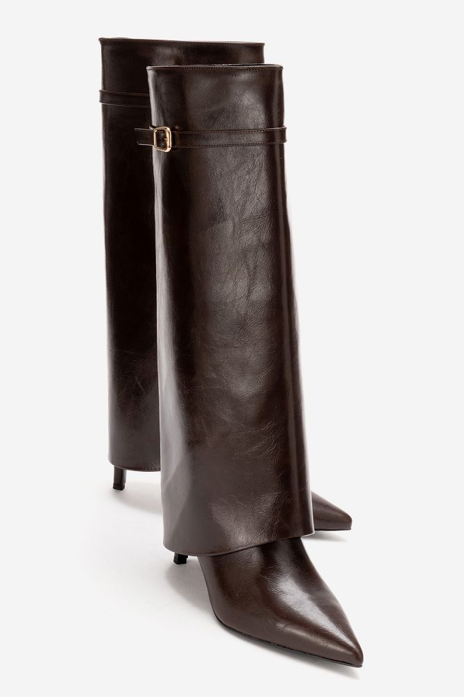 kadin-ince-topuklu-cizme-KAHVE KIRISIK-ERC1150-0103294_0