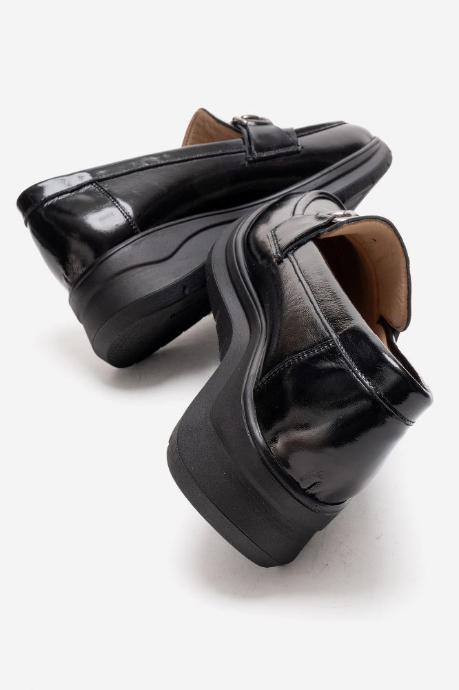 Kadın Deri Ayakkabı SIYAH RUGAN NHR1073 resmi