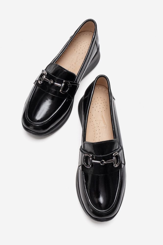 Kadın Deri Ayakkabı SIYAH RUGAN NHR1073 resmi