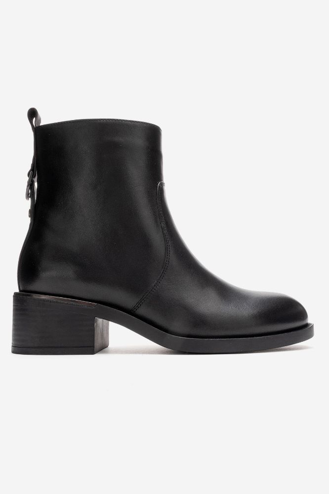 Kadın Deri Topuklu Bot SIYAH PNC1487 resmi