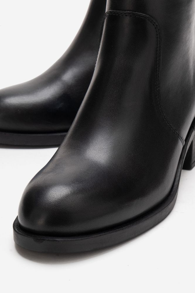 Kadın Deri Topuklu Bot SIYAH PNC1487 resmi