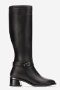 Kadın Deri Topuklu Çizme SIYAH WMN1037