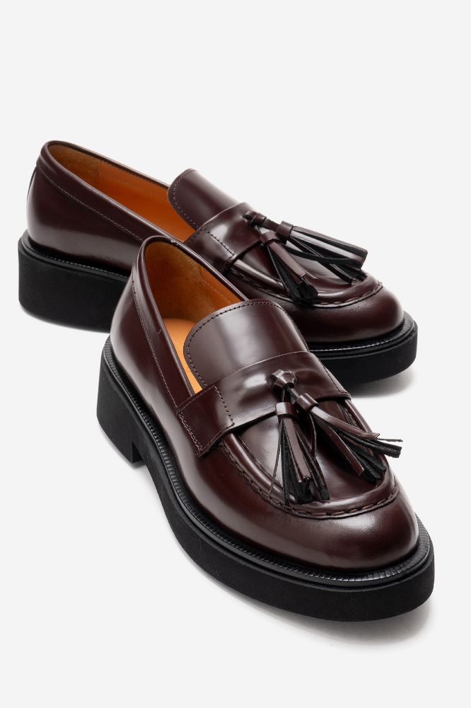 kadin-deri-puskullu-ayakkabi-BORDO ACMA-PNC1477-0103578_0