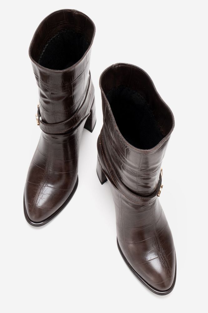 kadin-deri-kalin-topuklu-zimba-detayli-bot-KAHVE DESENLI-REY090-0103593_0