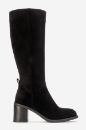 Kadın Deri Topuklu Çizme SIYAH SUET PNC1535