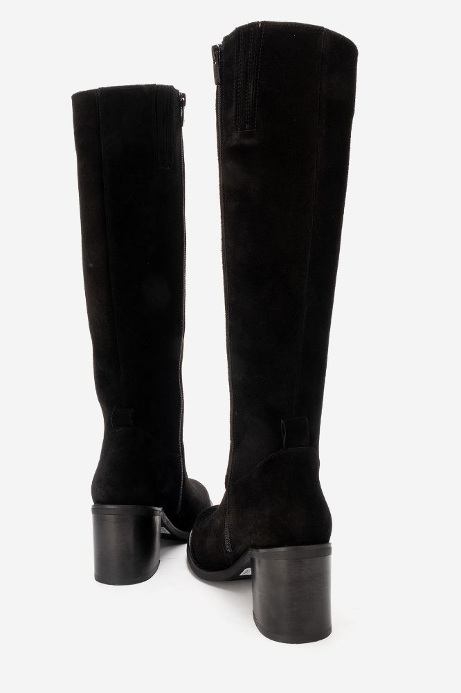 kadin-deri-topuklu-cizme-SIYAH SUET-PNC1535-0103714_0