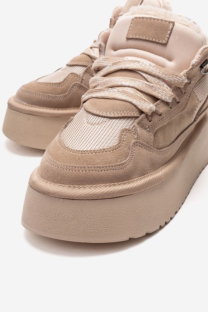 kadin-deri-kalin-taban-ayakkabi-BEJ SUET-MON3025-0103771_0