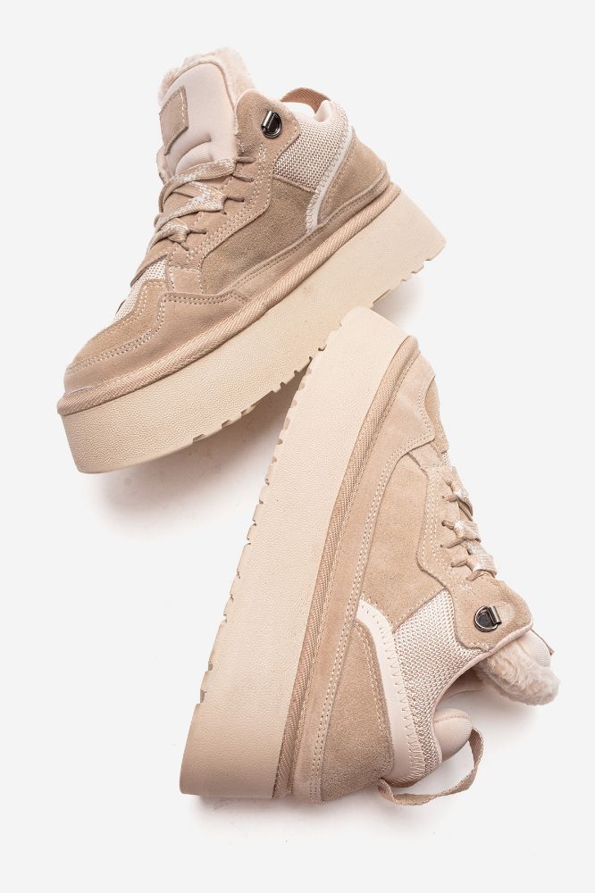 kadin-deri-kalin-taban-ayakkabi-BEJ SUET-MON3025-0103774_0