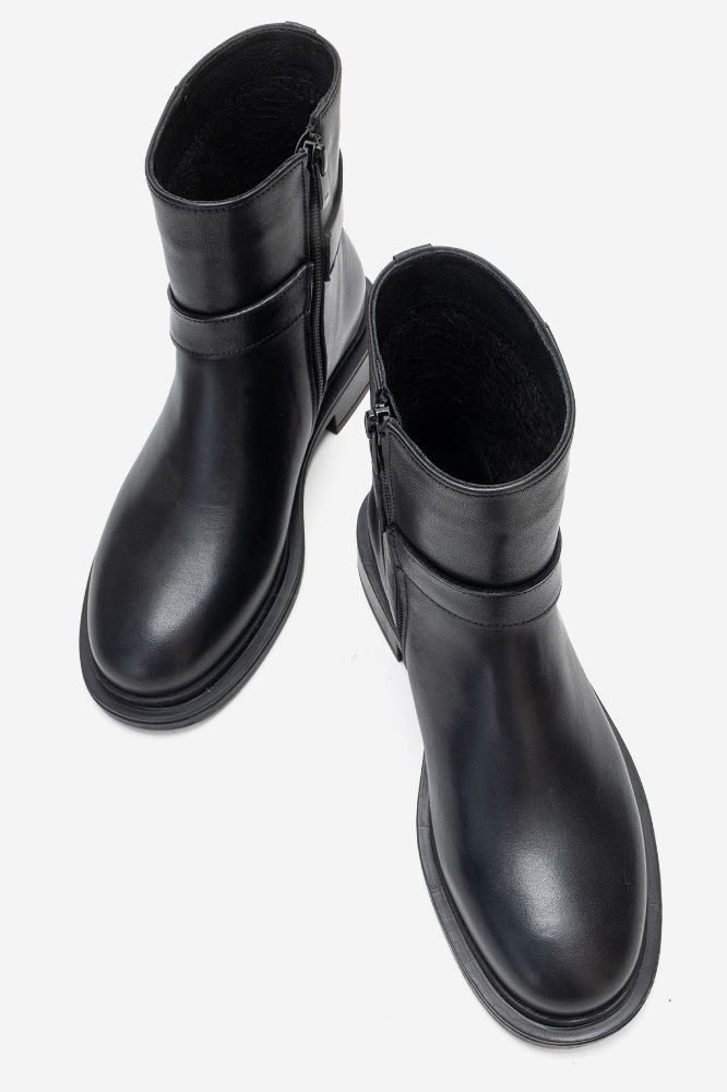 Kadın Deri Bot SIYAH PNC1512 resmi