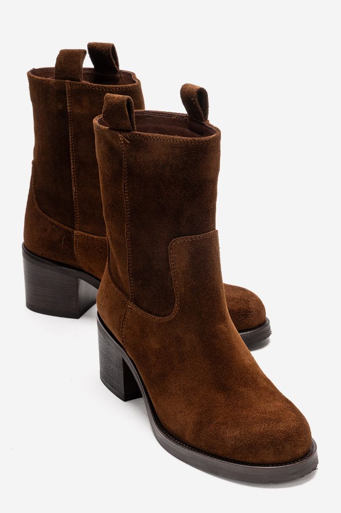 Kadın Deri Kalın Topuklu Bot TABA SUET PNC1350 resmi