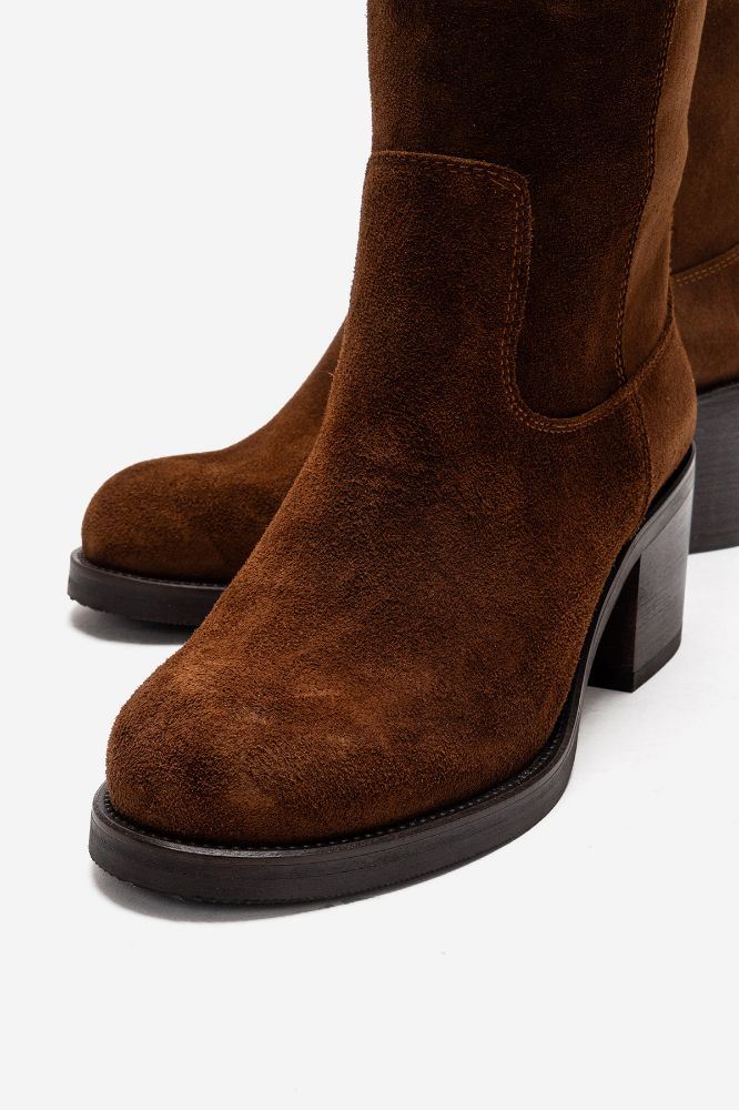 Kadın Deri Kalın Topuklu Bot TABA SUET PNC1350 resmi