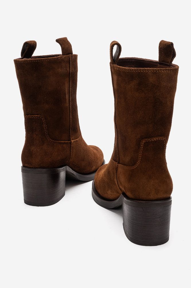 Kadın Deri Kalın Topuklu Bot TABA SUET PNC1350 resmi