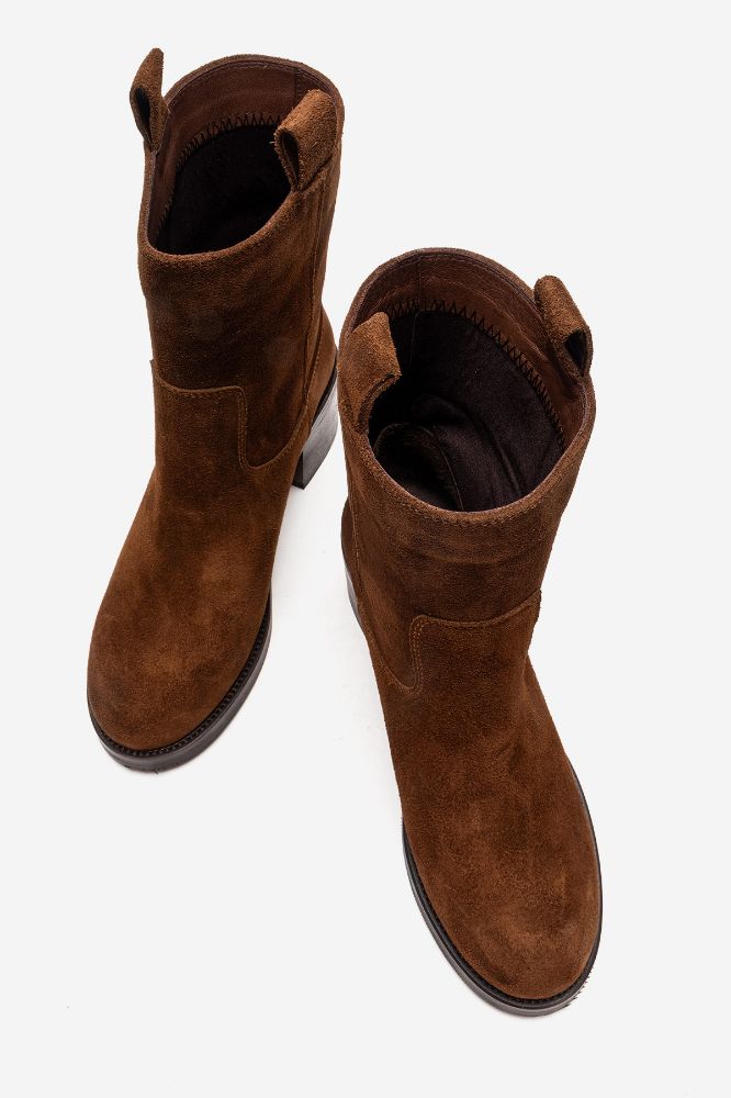 Kadın Deri Kalın Topuklu Bot TABA SUET PNC1350 resmi