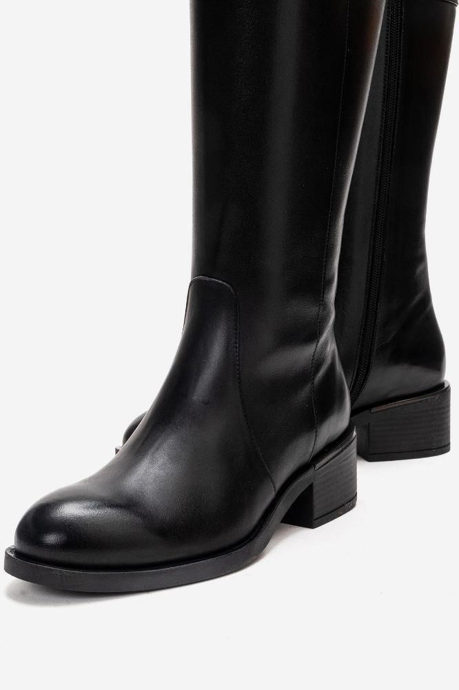 Kadın Deri Çizme SIYAH PNC1549 resmi