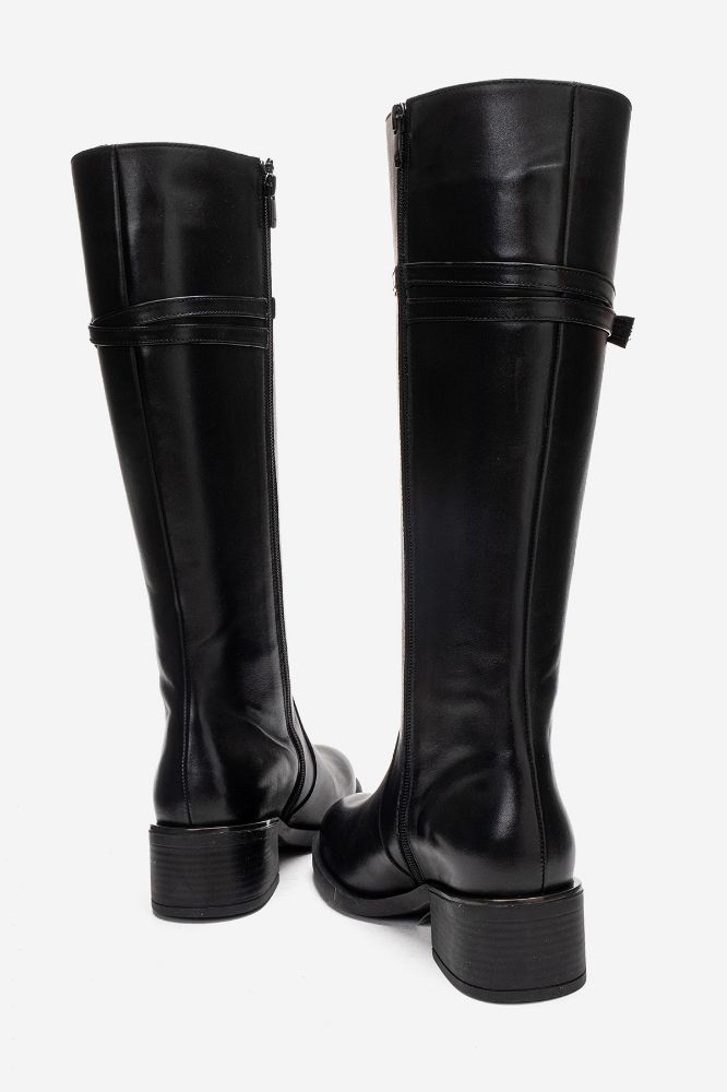 Kadın Deri Çizme SIYAH PNC1549 resmi